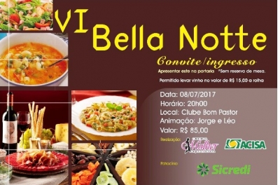 Conselho da Mulher Empreendedora de Santa Helena inicia venda de convite para o Bella Notte